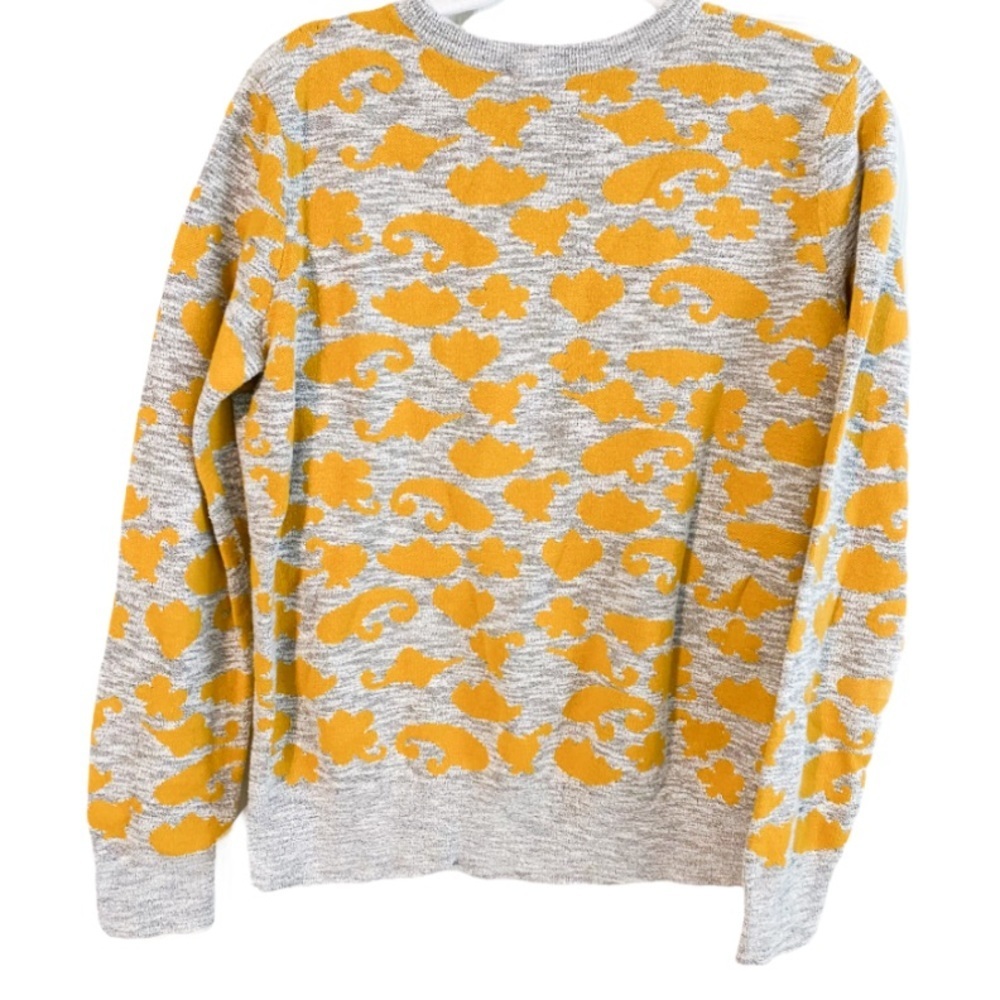 Loft space dye contrast print pullover sweater m - Picture 3 of 6